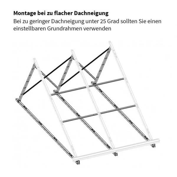 Schrägdachaufständerung 58/30 AL Für 30 Röhrenkollektor 4 Schrägdachaufständerung 58/30 AL Für 30 Röhrenkollektor – Bild 2