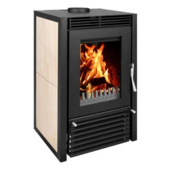 Kaminofen Wasserführend Marbella Compact Beige