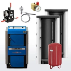 Holzvergaser Atmos DC22GSE Komplett-Set